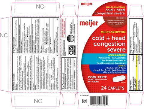 COLD RELIEF SEVERE HEAD CONGESTION packaging