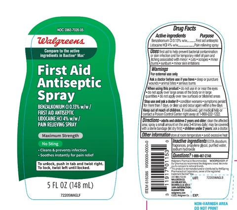 Walgreen Maximum strength pain relieving cleansing 포장