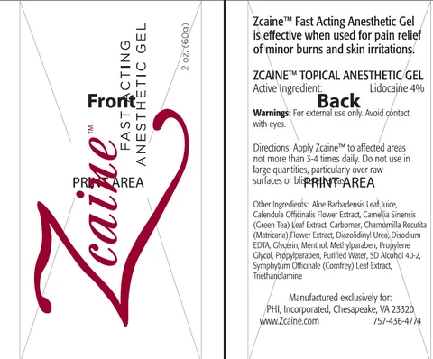 Zcaine Fast Acting Anesthetic 포장