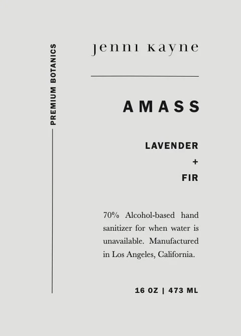 AMASS Lavender and Fir Hand Sanitizer 포장