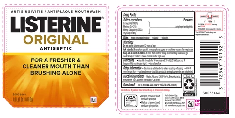 LISTERINEOriginal Antiseptic packaging