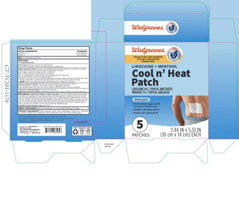 Walgreens Cool N Heat Patch packaging