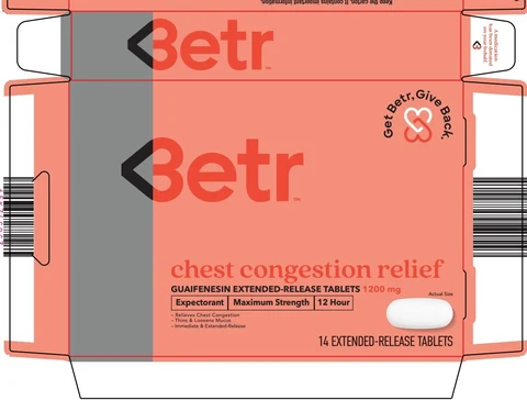 Betr chest congestion relief 포장
