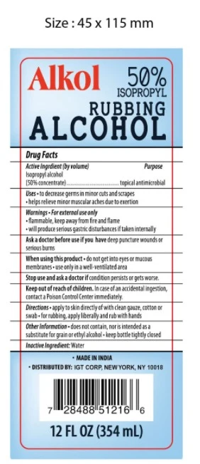 RUBBING ALCOHOL 포장