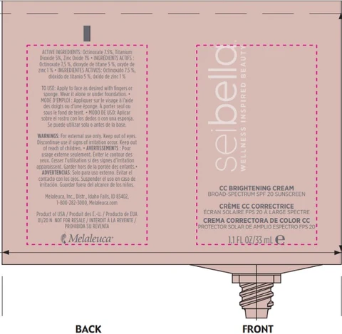 Sei Bella CC Brightening CremeFair 포장