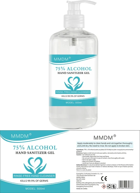 Hand Sanitizer packaging