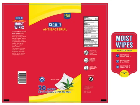 Coralite Antibacterial Moist 포장