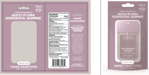 Smart Care Luxury Hand Sanitizer 1.35oz - Whispering Woods 포장