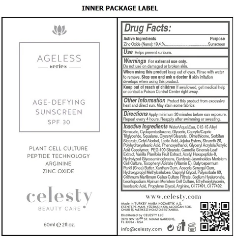 CelestyAgeless Series Age-Defying Sunscreen SPF 30 포장