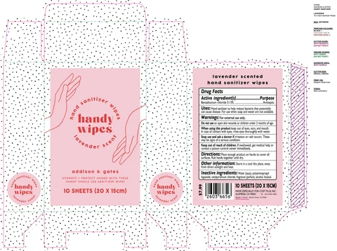 Hand Sanitizer Wipes packaging