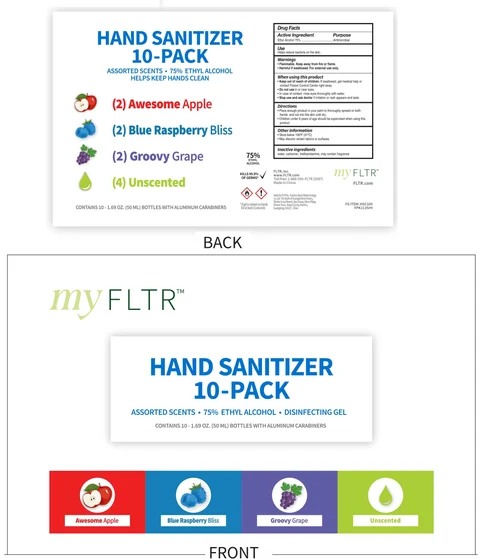 Hand sanitizer packaging