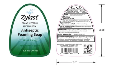 ZylastXP Antiseptic Foaming 포장