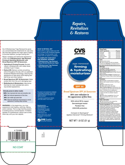 Age Renewal Firming and Hydrating Moisturizer SPF 30 포장