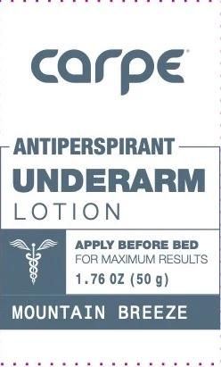 Carpe Antiperspirant Mountain Breeze 포장
