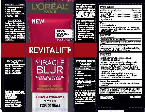 LOreal Paris Revitalift Miracle Blur Broad Spectrum SPF 30 Sunscreen packaging