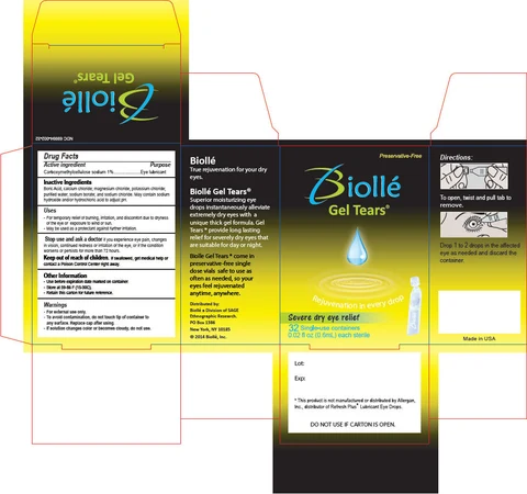 Biolle Gel Tears 포장