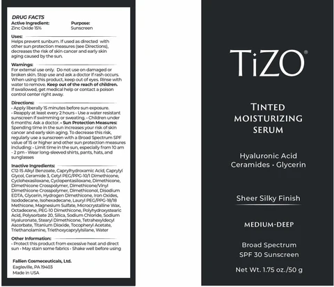 TiZO Tinted Moisturizing Serum - Medium-Deep packaging
