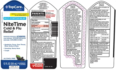 Topcare NiteTime Cold and Flu Relief packaging