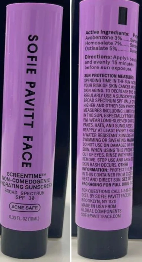 SOFIE PAVITT FACE SPF 30 포장