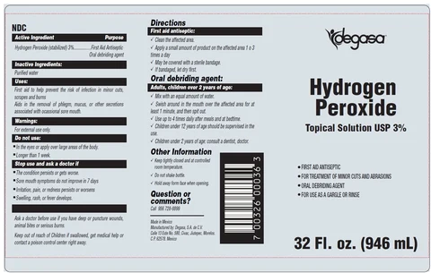 HYDROGEN PEROXIDE packaging