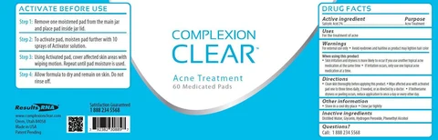 COMPLEXION CLEAR ACNE TREATMENT packaging
