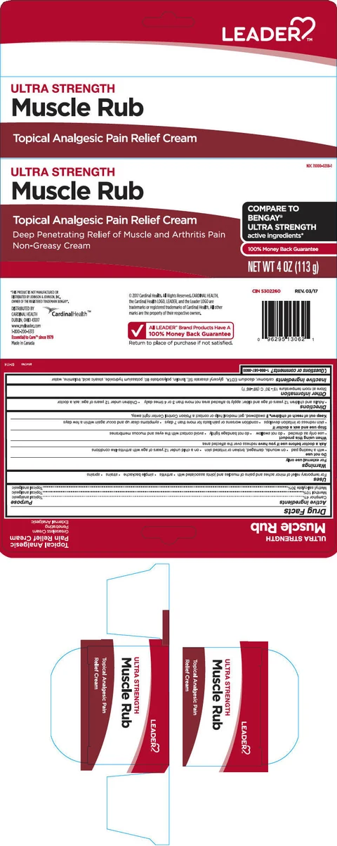 Leader Ultra Strength Muscle RubTopical Analgesic packaging