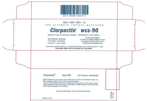 Clorpactin WCS-90 포장
