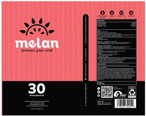 MELAN SPF-30 Broad Spectrum 포장