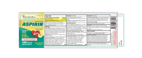 Low Dose AspirinEnteric Safety Coated packaging