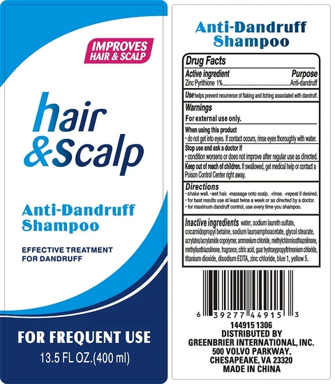 Hair and Scalp anti-dandruff packaging