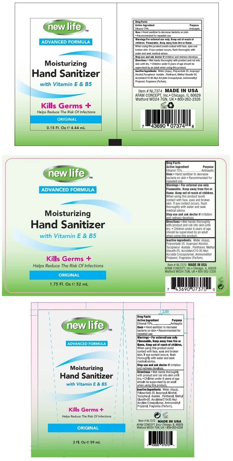 new life Moisturizing Hand Sanitizer 포장