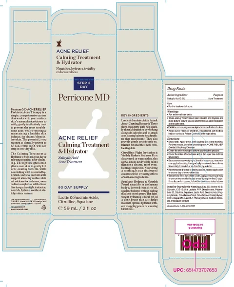 ACNE RELIEF CALMING TREATMENT AND HYDRATOR 포장