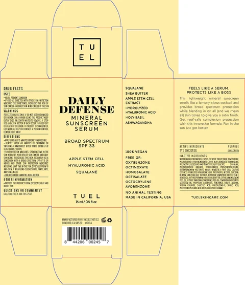 Daily Defense Mineral Sunscreen Serum Broad Spectrum SPF 33 포장