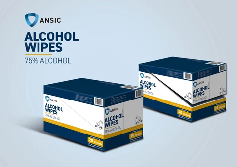 ANSIC Alcohol Wipes 포장