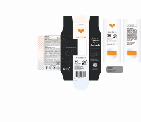 Clear Sunscreen Face Stick Sensitive Broad Spectrum SPF 30 포장