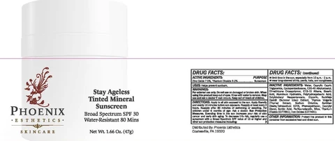 Stay Ageless Tinted Mineral Sunscreen packaging