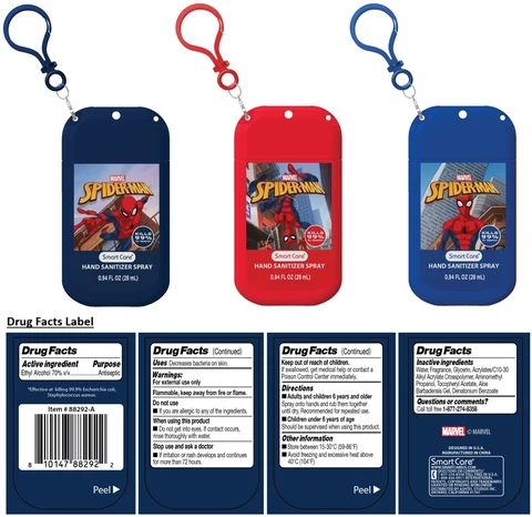 Smart Care SPIDER-MAN HAND SANITIZER 포장