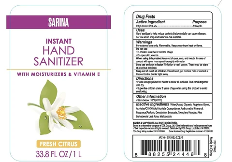 INSTANT HAND SANITIZER packaging