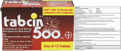 TABCIN500 포장