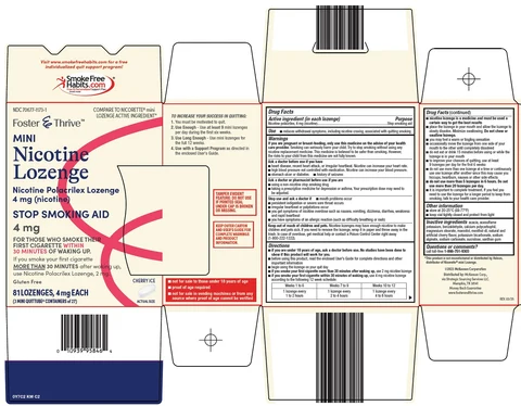 foster and thrive nicotine packaging