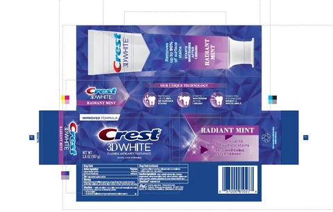 Crest 3D WhiteRadiant Mint 포장