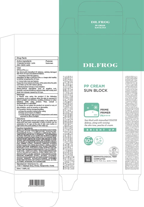 DR FROG PP SUN BLOCK 포장