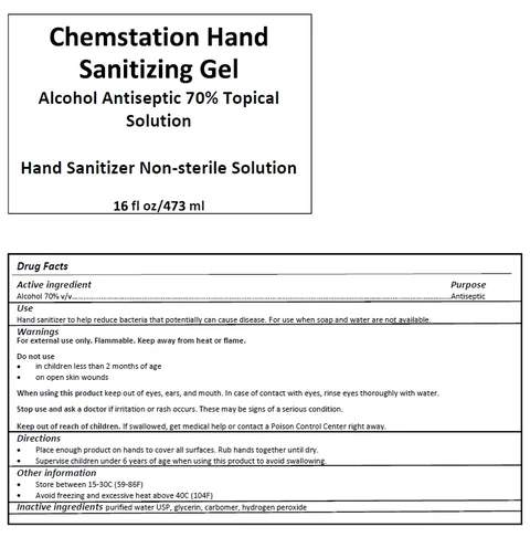 Chemstation Hand Sanitizing Gel 포장