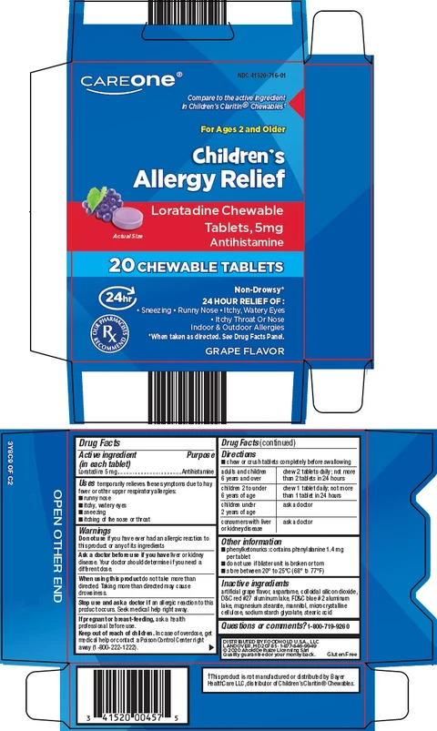 careone childrens allergy relief 포장