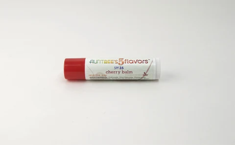 Aunt Bees SPF 35Cherry Lip Balm 포장