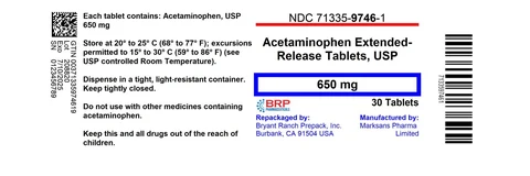 Acetaminophen packaging