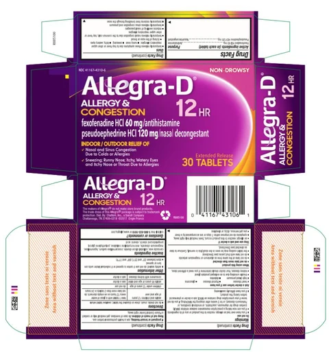 Allegra-D Allergy and Congestion 포장