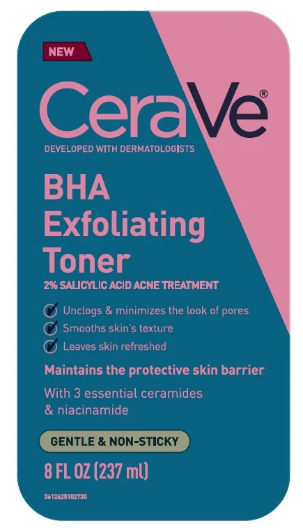 CeraVe Developed with Dermatologists BHA Exfoliating Toner Acne Treatment 포장