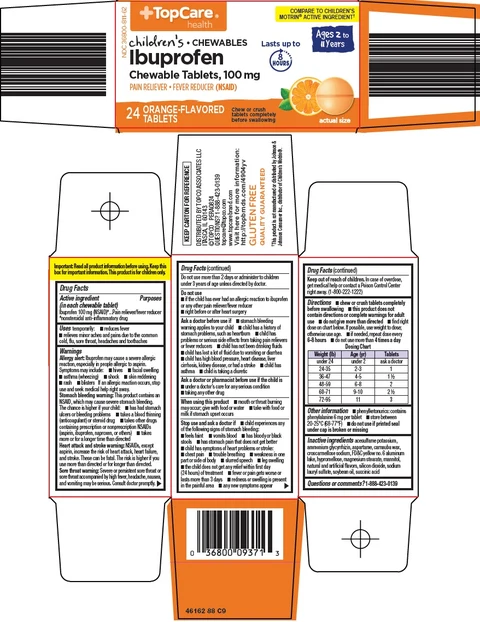 topcare childrens ibuprofen 포장