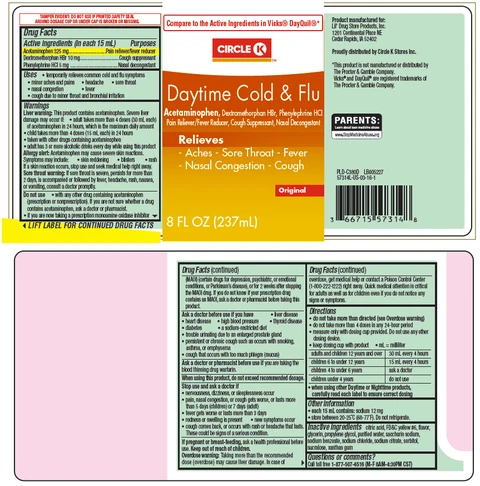 Circle K Daytime Cold and Flu packaging